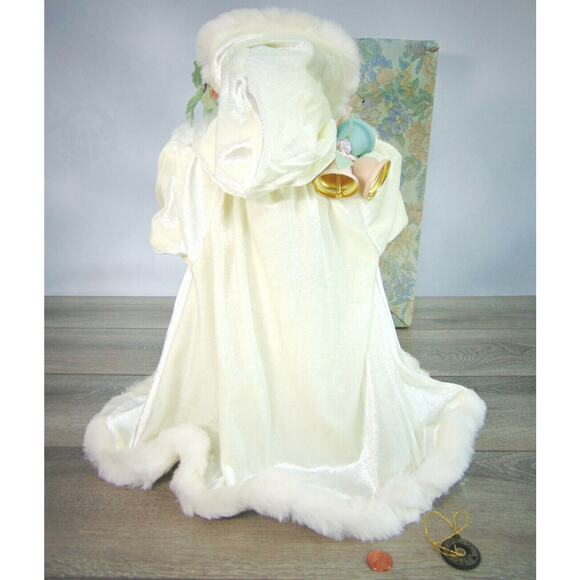 NEW Brinn's 1993 ENGLISH GARDEN SANTA 16" DOLL Porcelain Father Christmas Decor - Picture 3 of 12